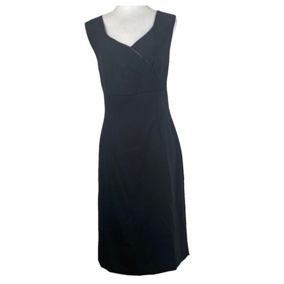 Tahari Arthur S Levine Dress Womens 10 Black Sleeveless Formal Elegant Dress - Picture 1 of 11